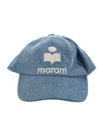 Pre-owned Isabel Marant Denim Baseball Hat In Blue