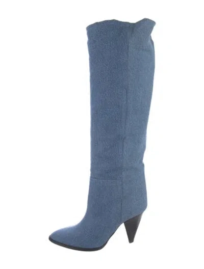 Pre-owned Isabel Marant Denim Boots In Blue