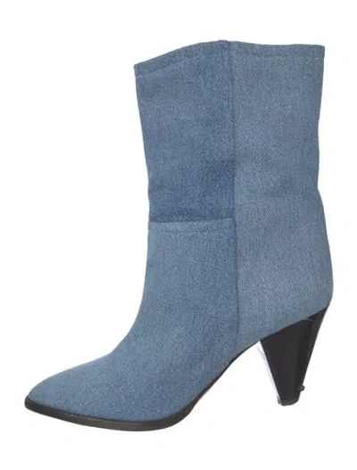 Pre-owned Isabel Marant Denim Boots In Blue
