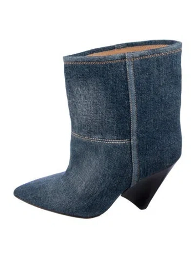 Pre-owned Isabel Marant Denim Boots In Blue