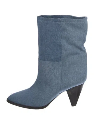 Pre-owned Isabel Marant Denim Boots In Blue
