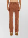 Isabel Marant Straight-leg Corduroy Pants With Textured Finish In Brown