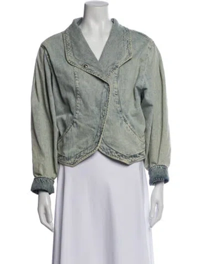 Pre-owned Isabel Marant Denim Jacket In Green