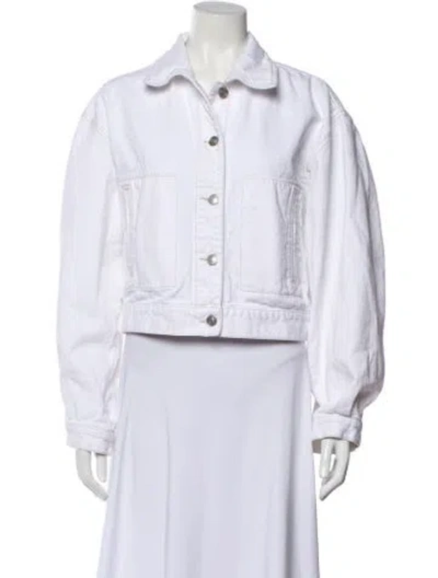 Pre-owned Isabel Marant Denim Jacket In White