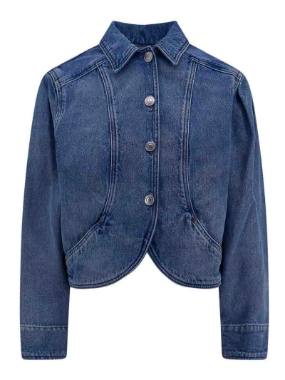 ISABEL MARANT DENIM JACKET WITH ROUNDED PROFILE