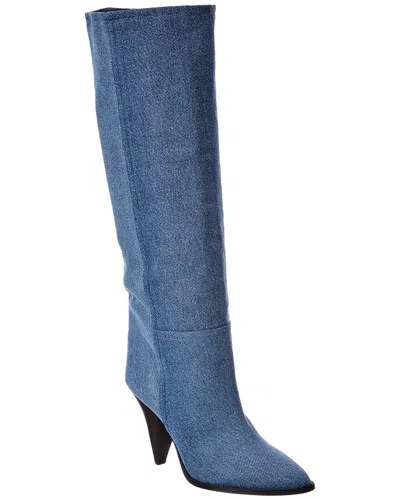 Isabel Marant Denim Knee-high Boot In Blue