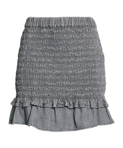 Isabel Marant Denim Midi Skirt In Gray