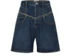 Isabel Marant Denim Shorts Contrast Stitching In Denim