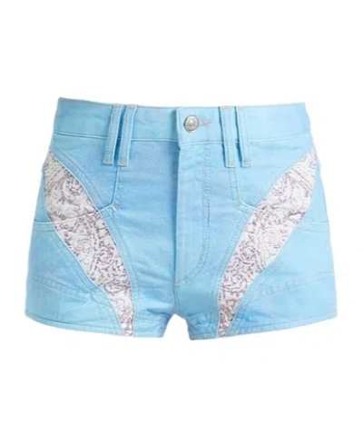 Isabel Marant Denim Shorts In Blue