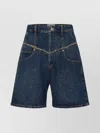 Isabel Marant Denim Shorts Contrast Stitching