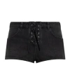 Isabel Marant Aneli Denim Moto Jacket In Black