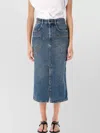 Isabel Marant Blue Tilauria Midi Denim Skirt In Blue