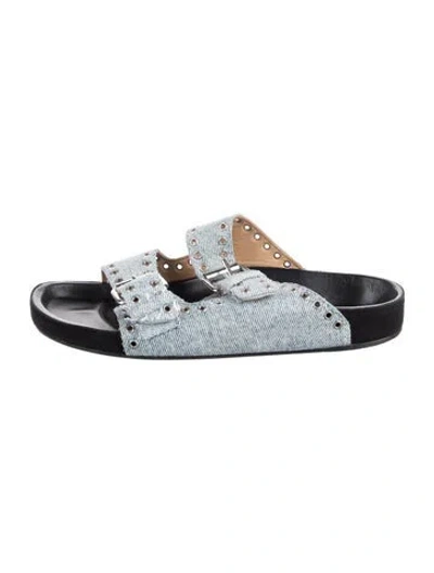 Pre-owned Isabel Marant Denim Slides In Blue