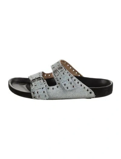 Pre-owned Isabel Marant Denim Slides In Blue