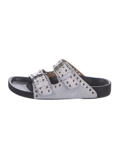 Pre-owned Isabel Marant Denim Slides In Multicolor