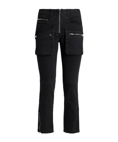 Isabel Marant Denim Trousers In Black
