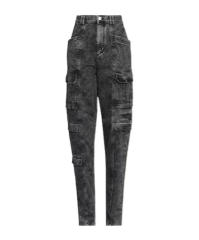 Isabel Marant Denim Trousers In Black