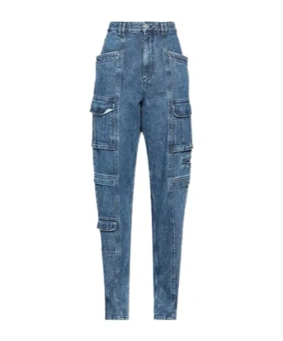 Isabel Marant Denim Trousers In Blue