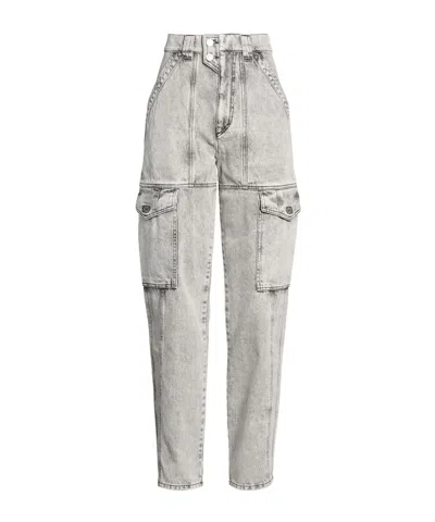 Isabel Marant Denim Trousers In Gray