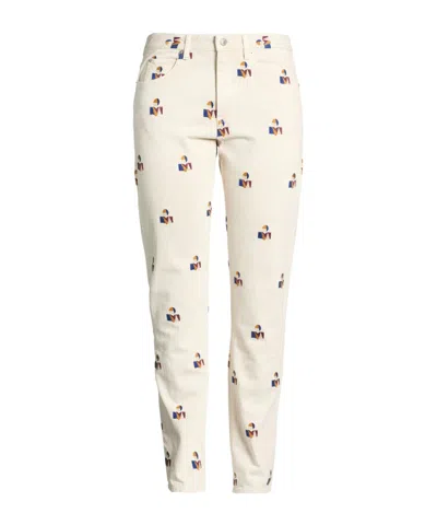 Isabel Marant Denim Trousers In White