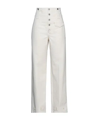 Isabel Marant Denim Trousers In White