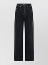 Isabel Marant Denim Trousers With Side And Back Pockets In Blue