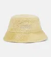 Isabel Marant Embroidered Wool Bucket Hat In Beige