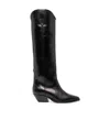 Isabel Marant Marant Denvee 40mm Knee High Boots In Black