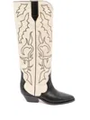 Isabel Marant Leila Leather And Suede Cowboy Boots