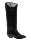 Isabel Marant 'denvee' Black Knee-high Boots With Medium Block Heel