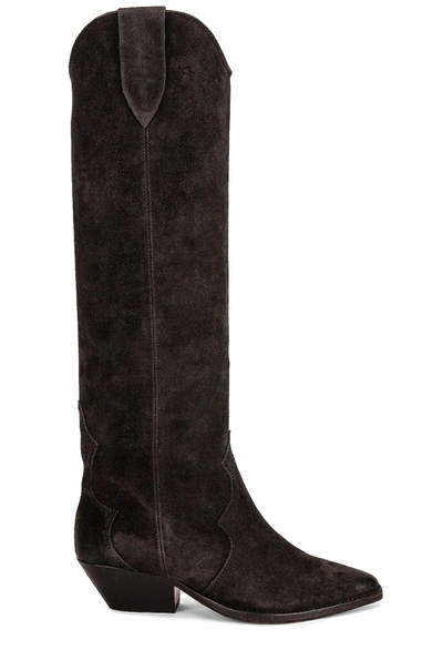 Isabel Marant Block-heel Pointed-toe Boots In Black