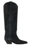 Isabel Marant Block-heel Pointed-toe Boots In Black