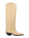 Isabel Marant Denvee Suede Boots In Beige