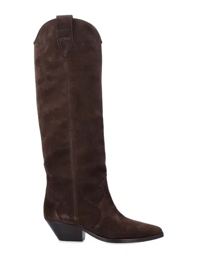 ISABEL MARANT ISABEL MARANT DENVEE SUEDE COWBOY BOOTS