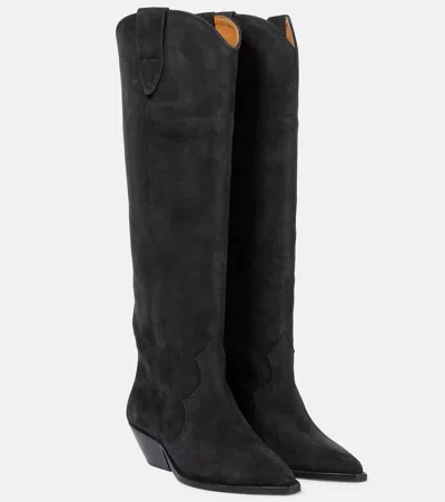 ISABEL MARANT DENVEE SUEDE KNEE-HIGH BOOTS,P00586790