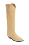 Isabel Marant Denvee Suede Boots In Beige