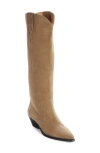 Isabel Marant Denvee Tall Western Boot In Taupe