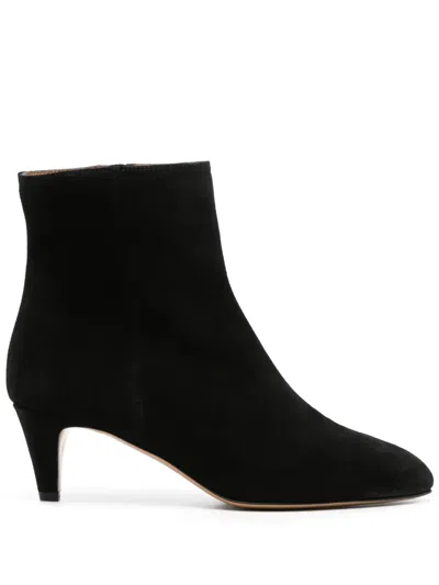 Isabel Marant Suede Ankle Boots In Black