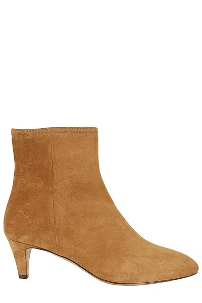 Isabel Marant Pointed Short Boots In Brown