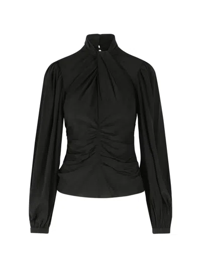 Isabel Marant Depsona Silk Blouse In 블랙