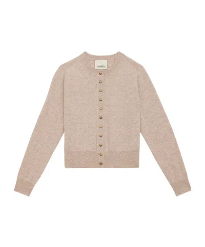 Isabel Marant Idesia Cardigan In Light Beige