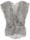 Isabel Marant Lonea Blouse In Black  