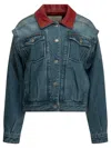 Isabel Marant "devyn" Denim Jacket In Blue