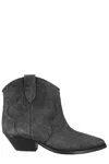 Isabel Marant Pointed Ankle Boots In Black