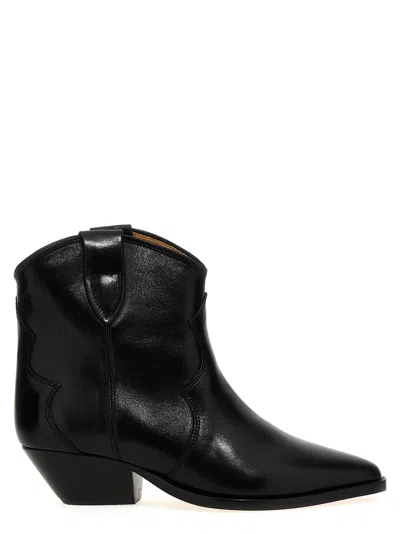 Isabel Marant Dewina Heeled Ankle Boots In Black