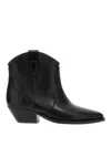 Isabel Marant Polished-finish Pointed-toe Boots In Black