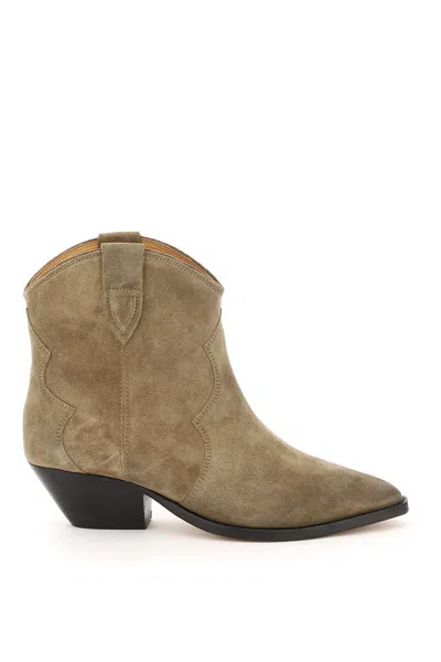 Isabel Marant Dewina Suede Ankle Boots In Brown