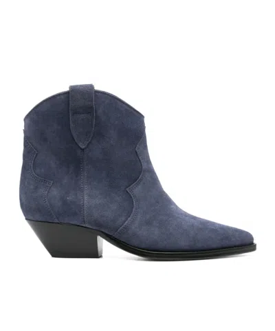 Isabel Marant Dewina Boots In Blue