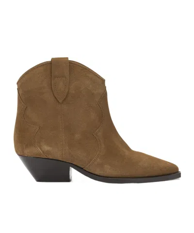 Isabel Marant Dewina Cowboy Boots In Brown