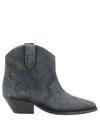 Isabel Marant Dewina Suede Ankle Boots In Grey